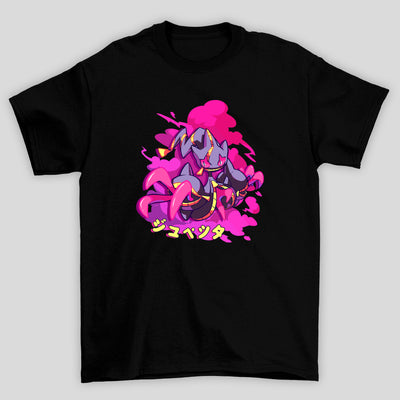 Camiseta Básica Unissex Mega Banette Kanji Pokemon Halloween