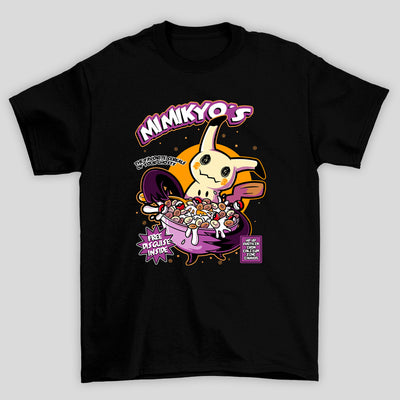 Camiseta Básica Unissex Mimikyu Cereal Pokemon Halloween