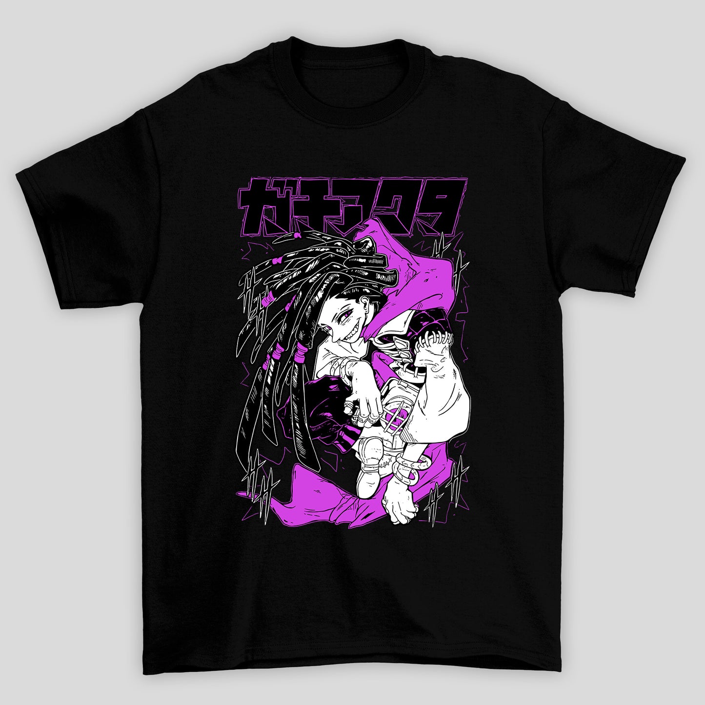 Camiseta Básica Unissex Abber Kanji Gachiakuta