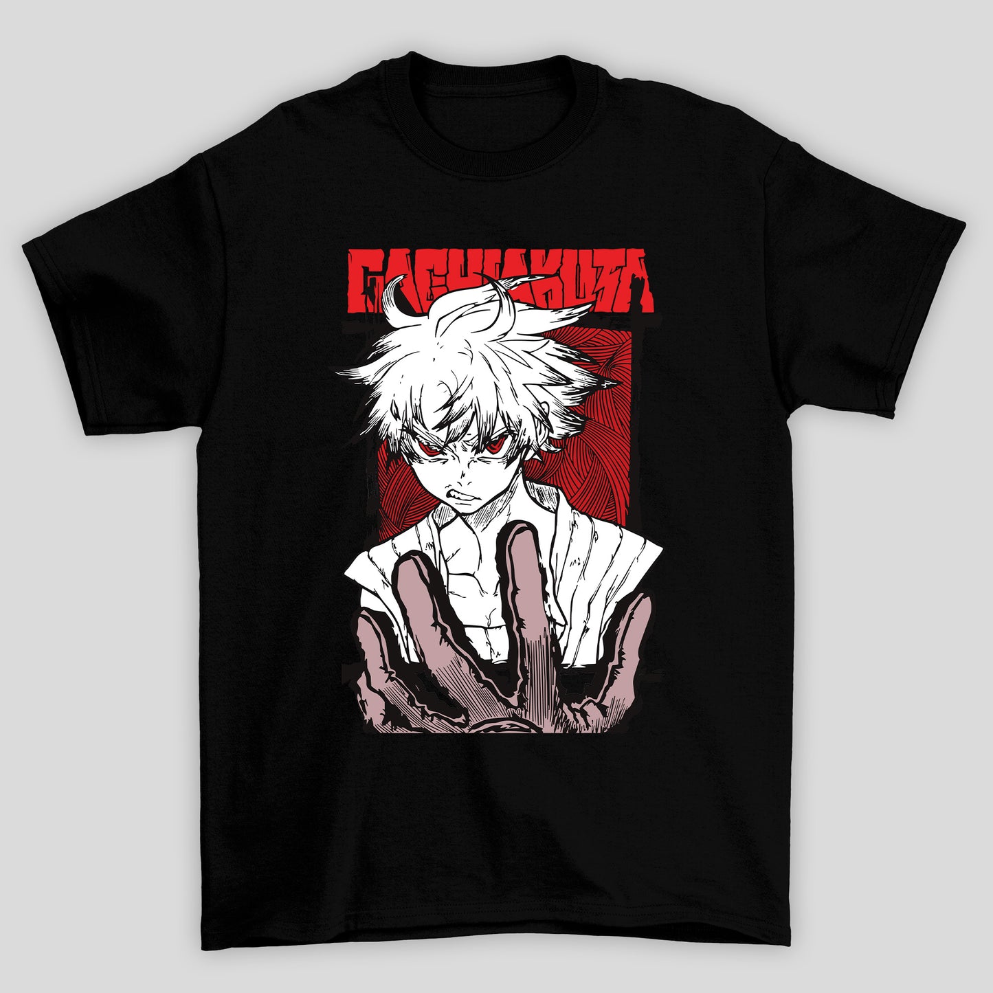 Camisetas Básicas Unissex Rudo Rosto Gachiakuta