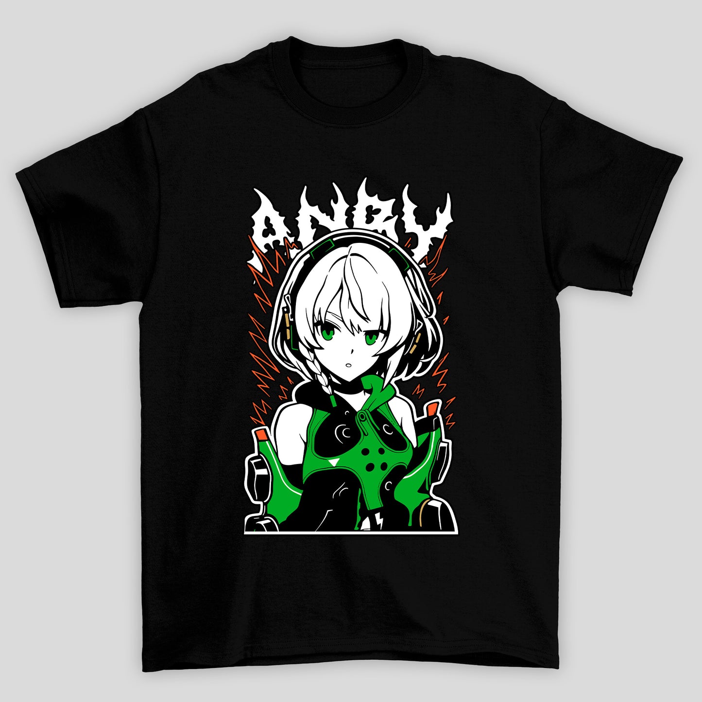 Camiseta Básica Unissex Zenless Zone Zero Anby Demara Face