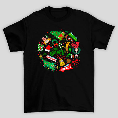 Camiseta Básica Unissex O Grinch Desenhos