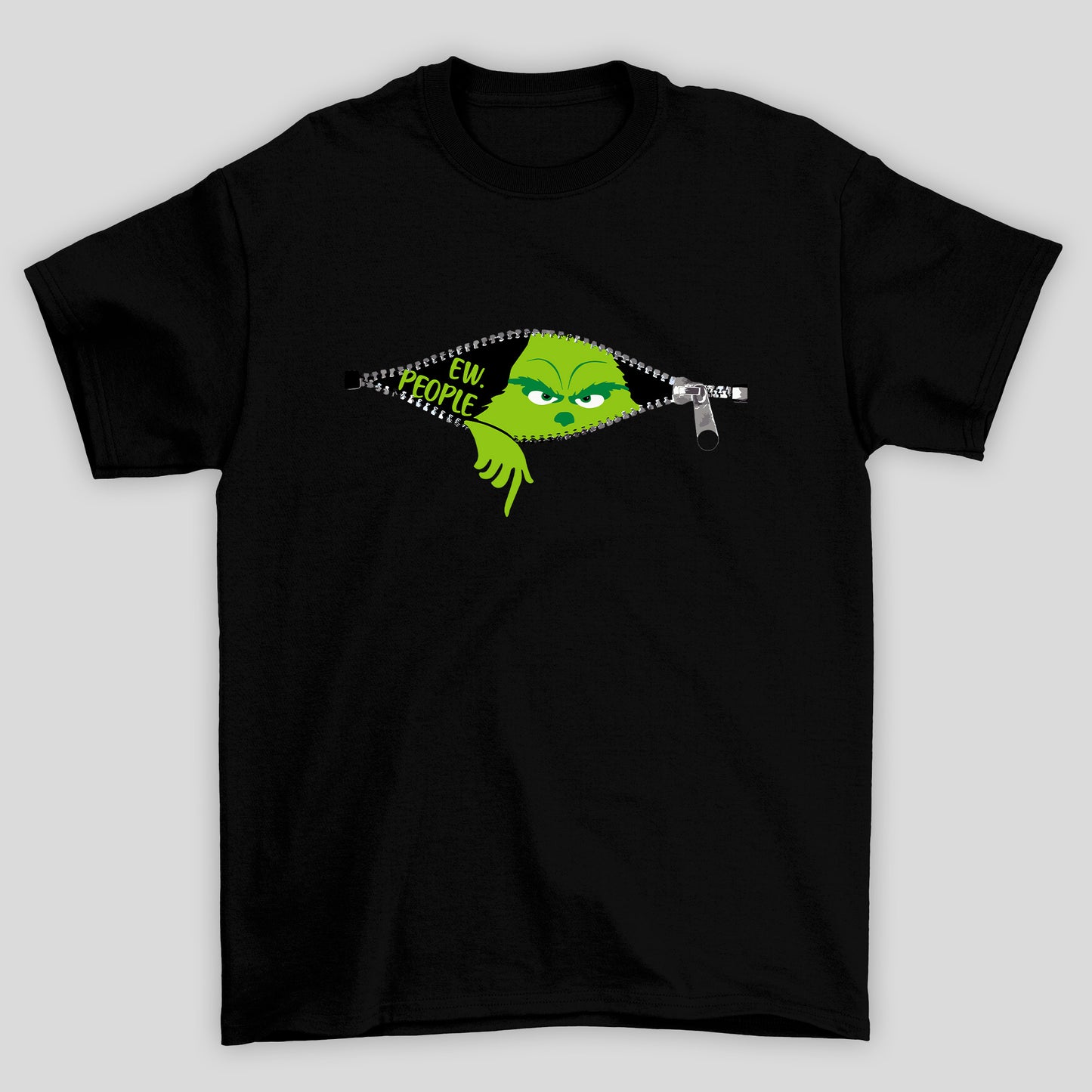 Camiseta Básica Unissex O Grinch Zíper
