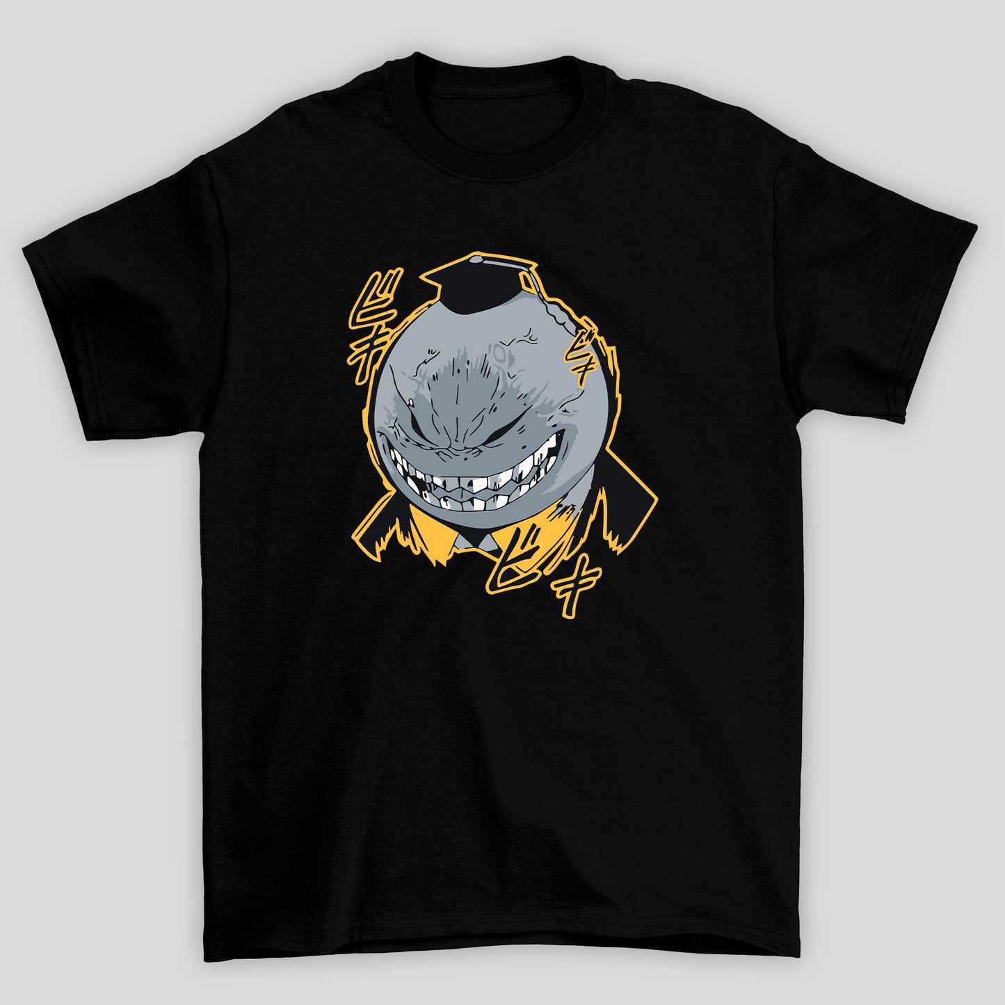 Camiseta Básica Unissex Koro Sensei 100% Rage Kanji