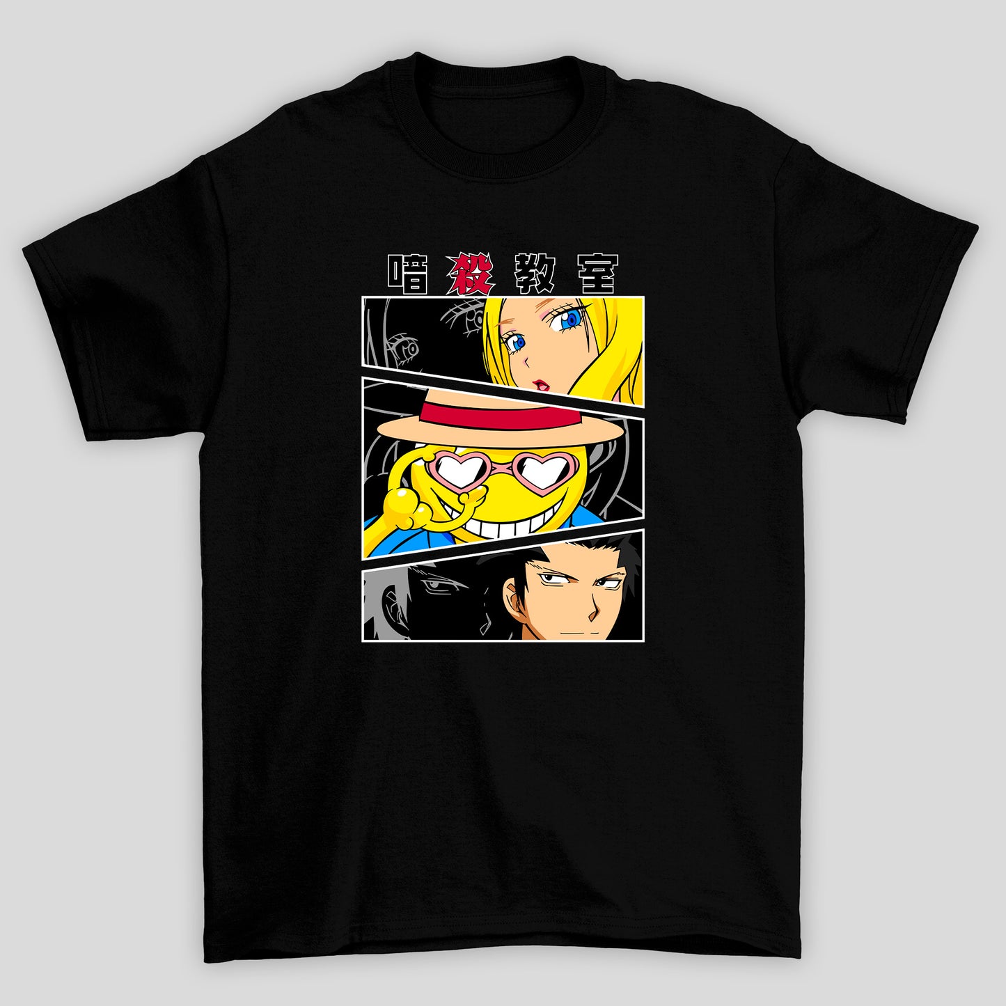 Camiseta Básica Unissex Koro Sensei Personagens Kanji