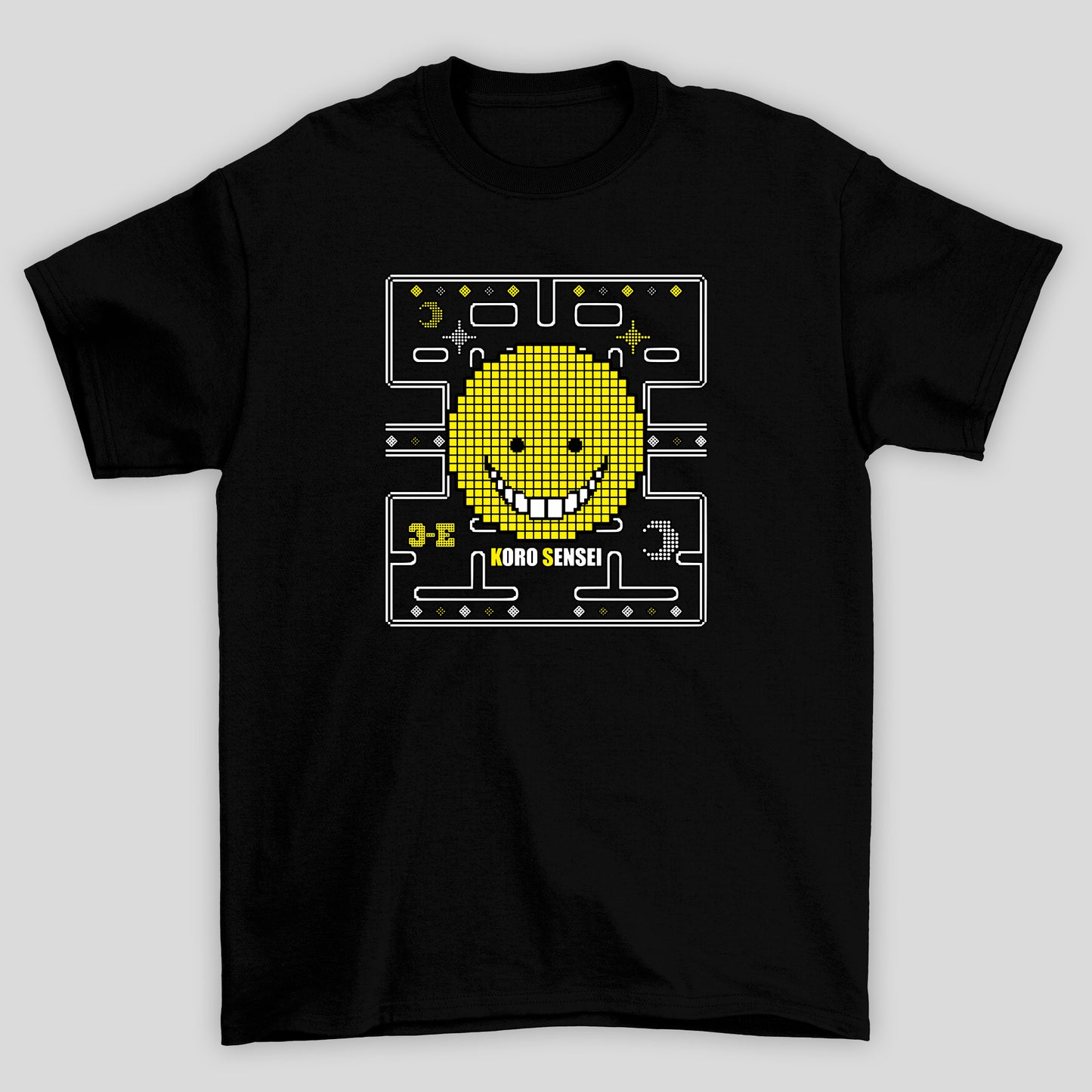 Camiseta Básica Unissex Koro Sensei Pacman