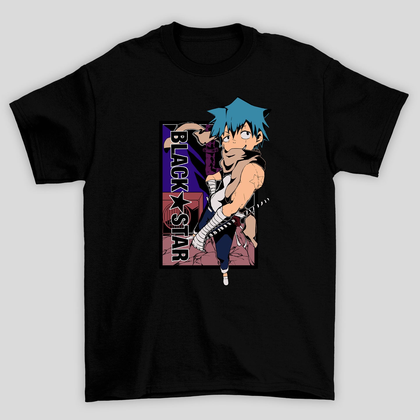 Camiseta Básica Unissex Soul Eater Black Star