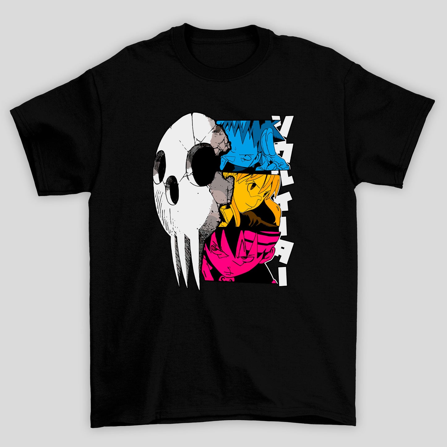 Camiseta Básica Unissex Soul Eater Black Star Maka Kid