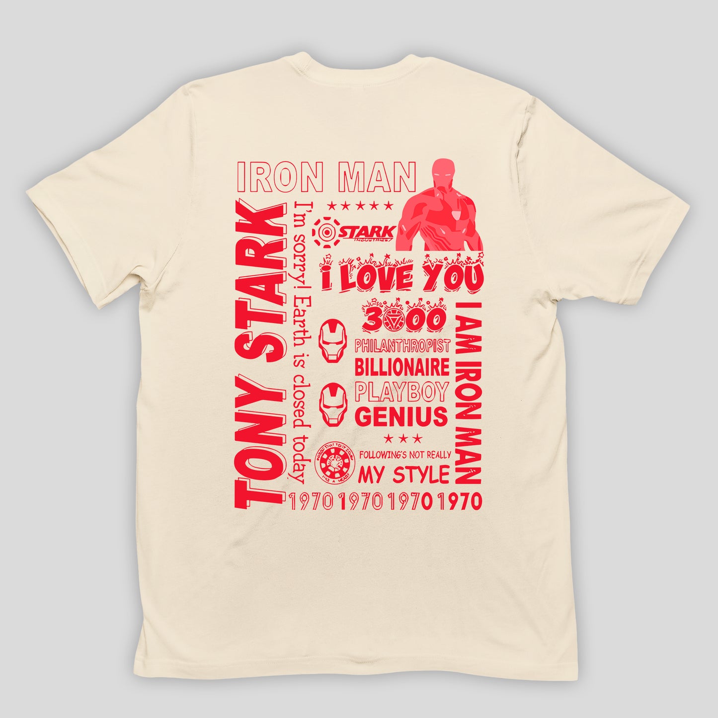 Camiseta Básica Unissex Homem de Ferro Stark Manhattan