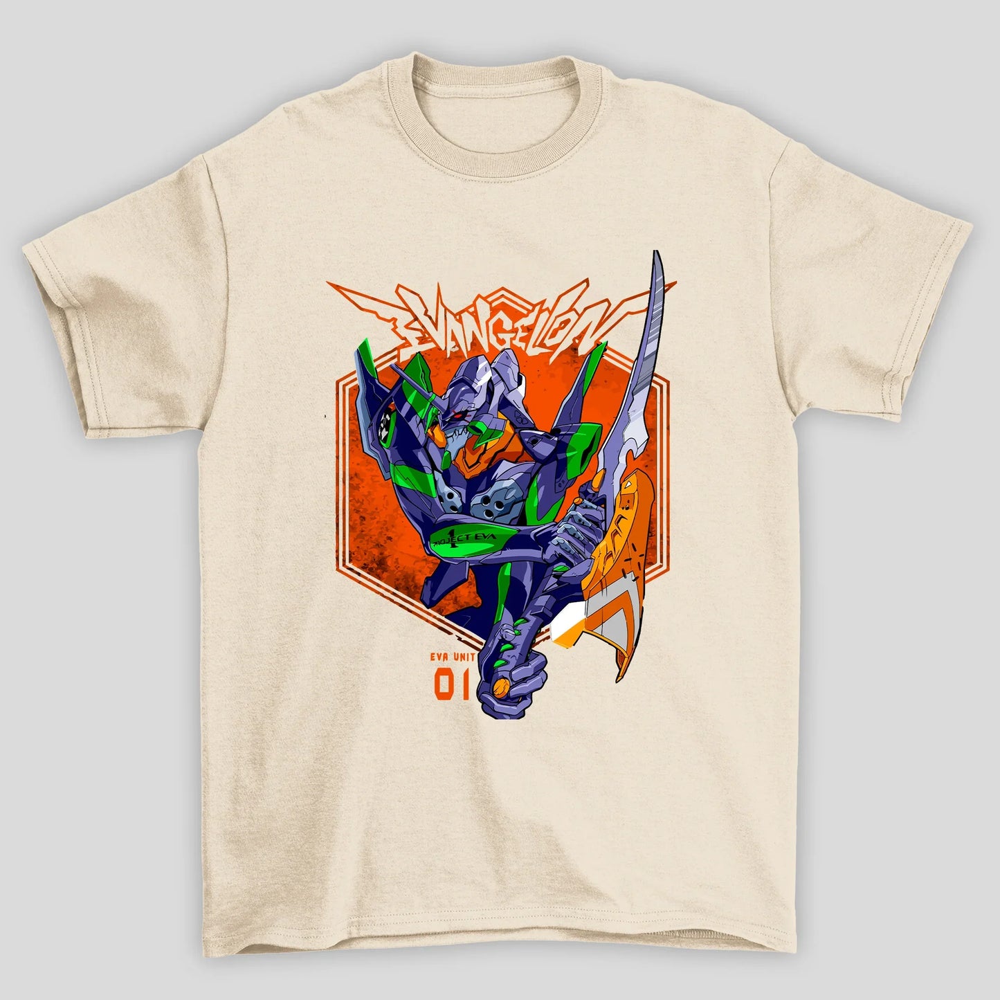 Camiseta Básica Unissex Neon Genesis Evangelion Eva 01