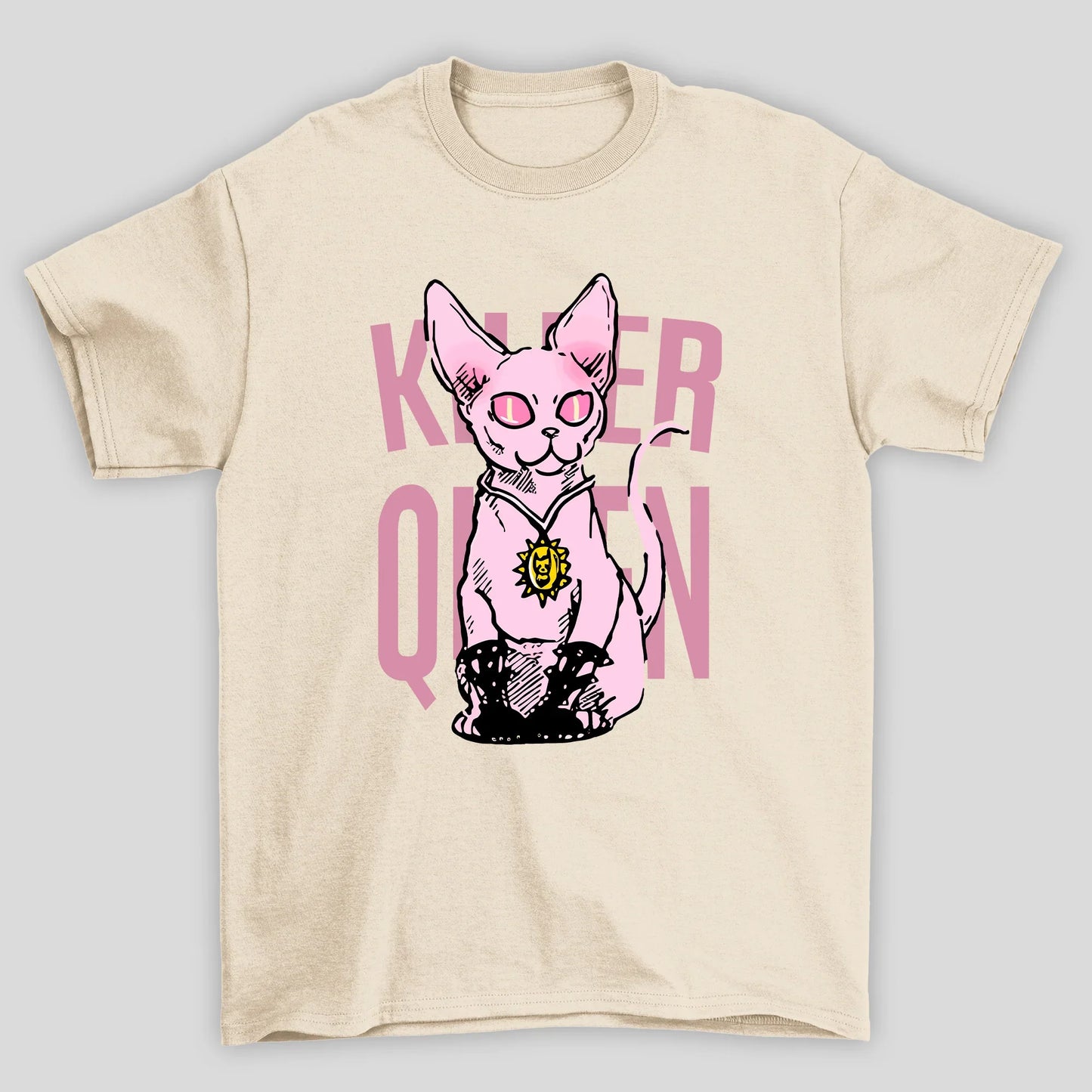 Camiseta Básica Unissex Killer Queen Jojo Bizarre