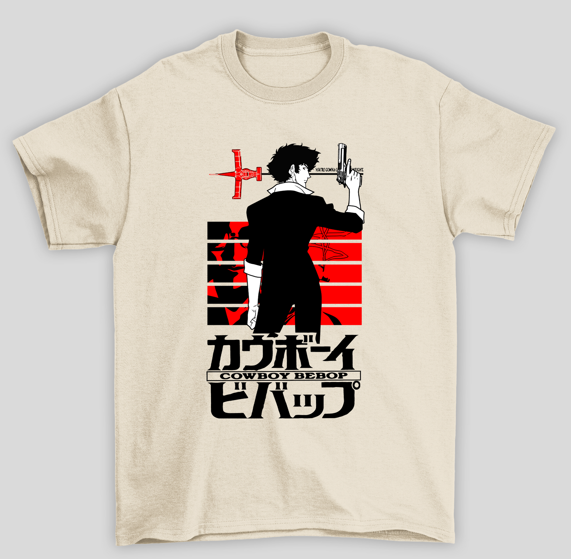 Camiseta Básica Unissex Cowboy Bebop Spike Spiegel- PÉROLA