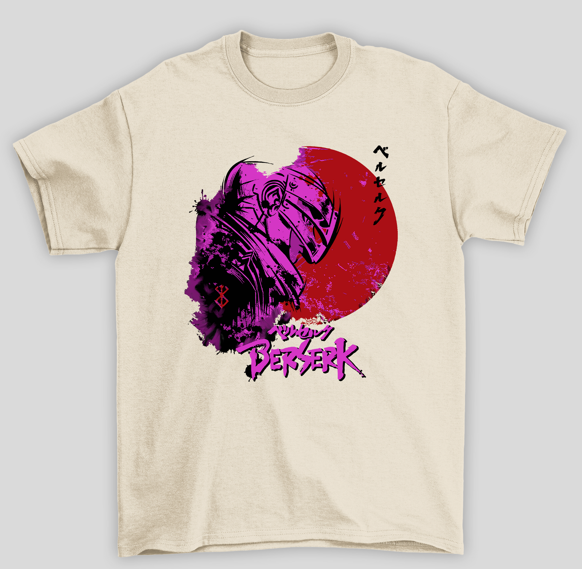 Camiseta Básica Unissex Berserk Anime Mangá- pérola