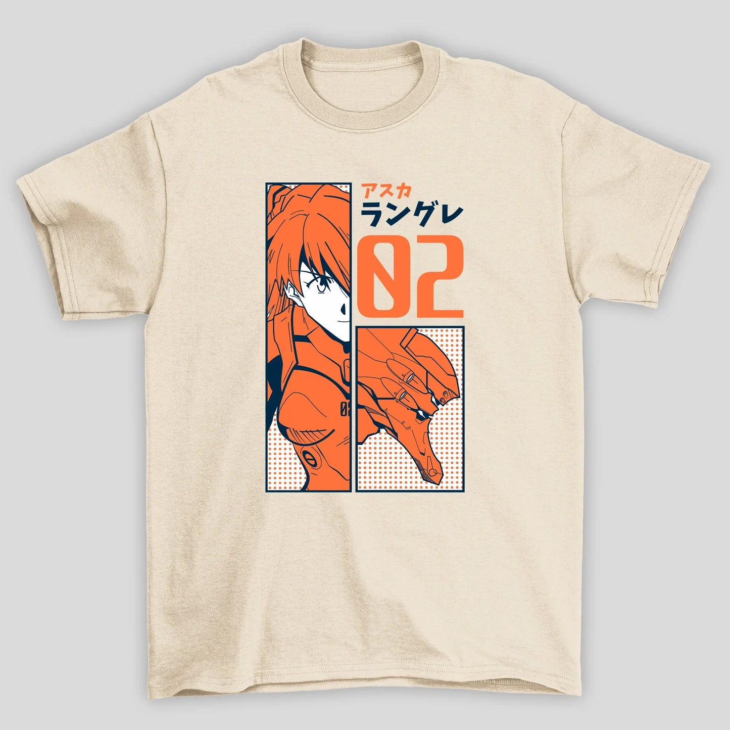 Camiseta Básica Unissex Neon Genesis Evangelion Asuka Langley