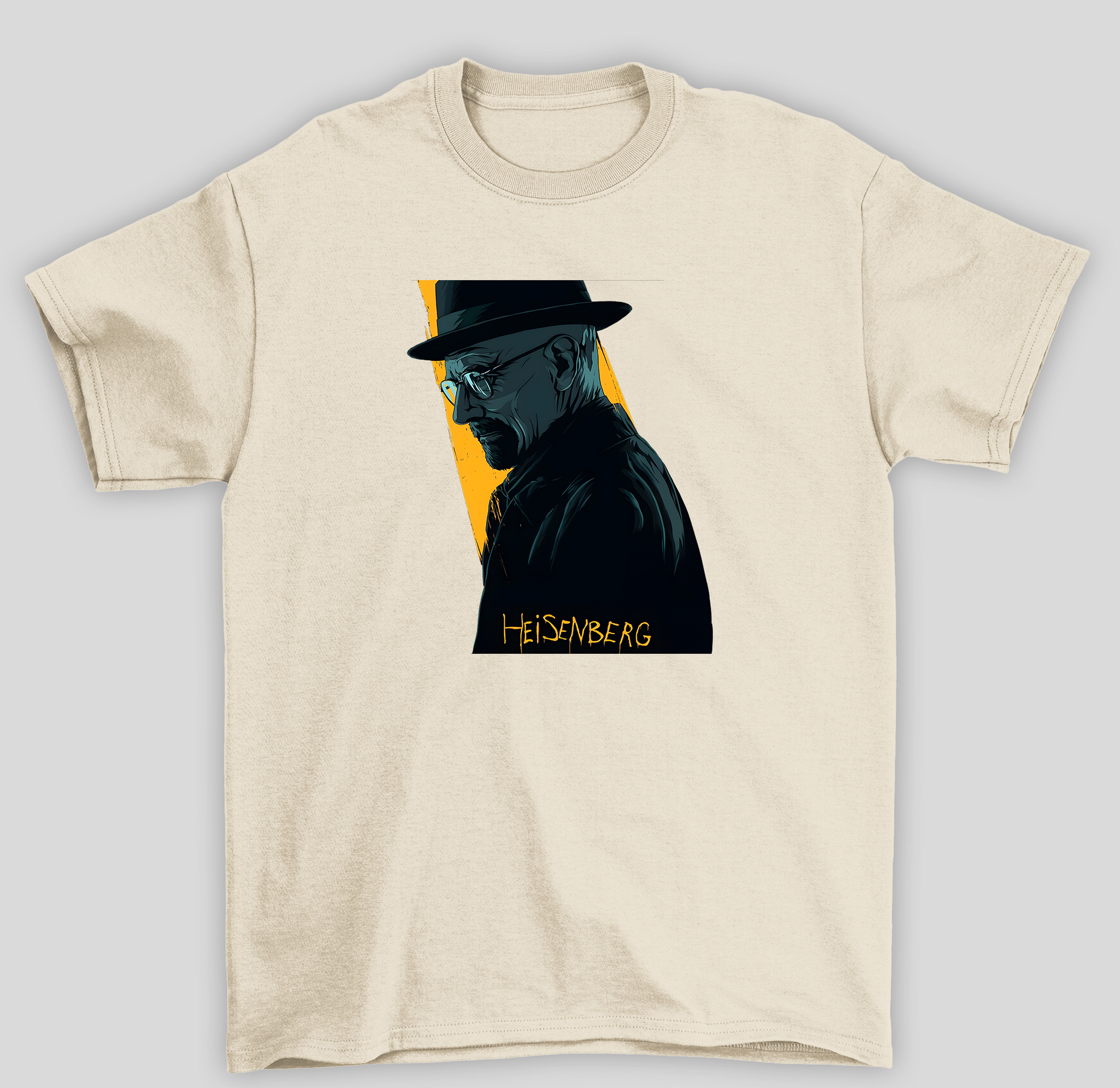 Camiseta Básica Unissex Breaking Bad Heisenberg- pérola