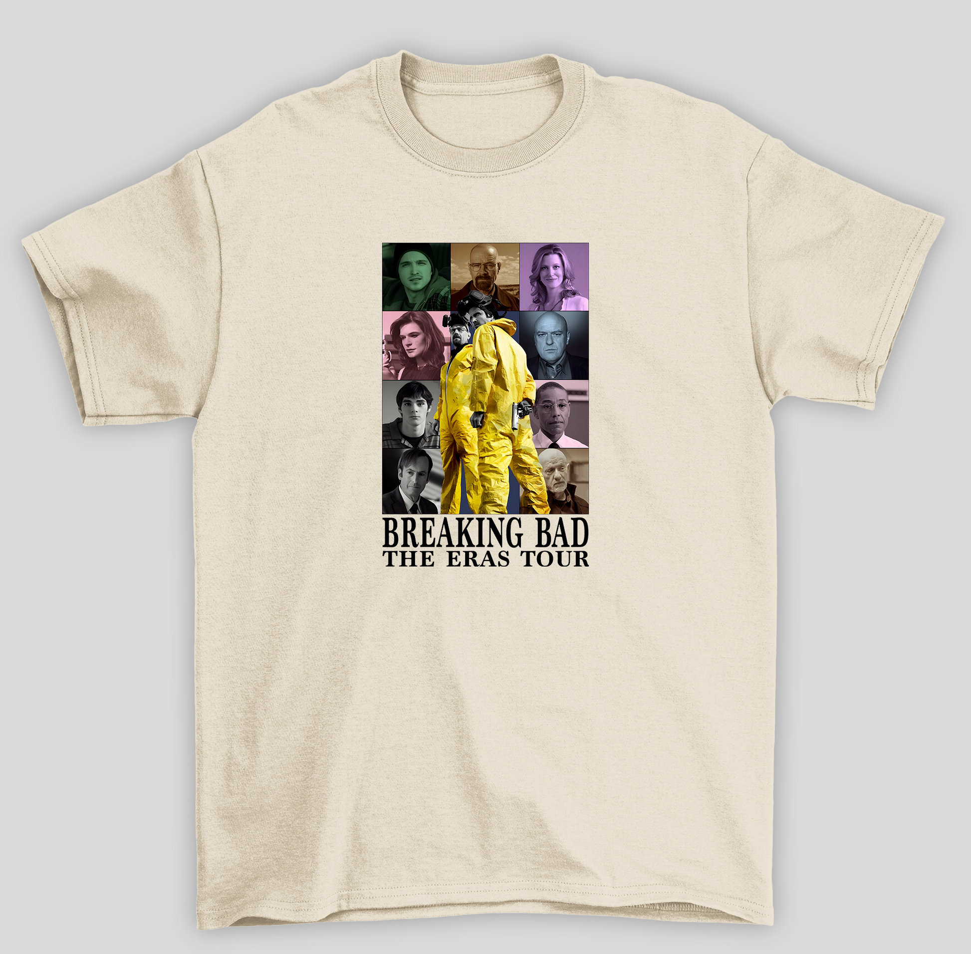Camiseta Básica Unissex Breaking Bad The Eras Tour- pérola