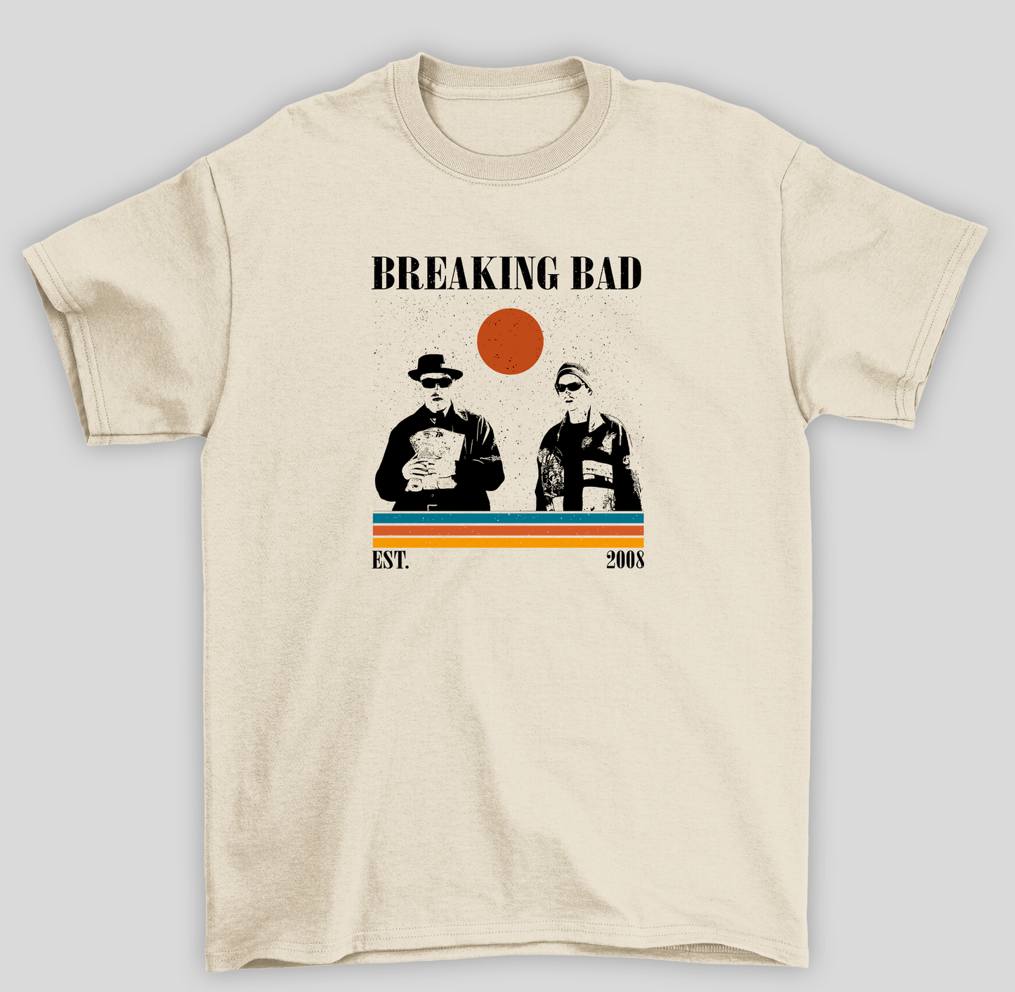 Camiseta Básica Unissex Breaking Bad Sol Est- pérola