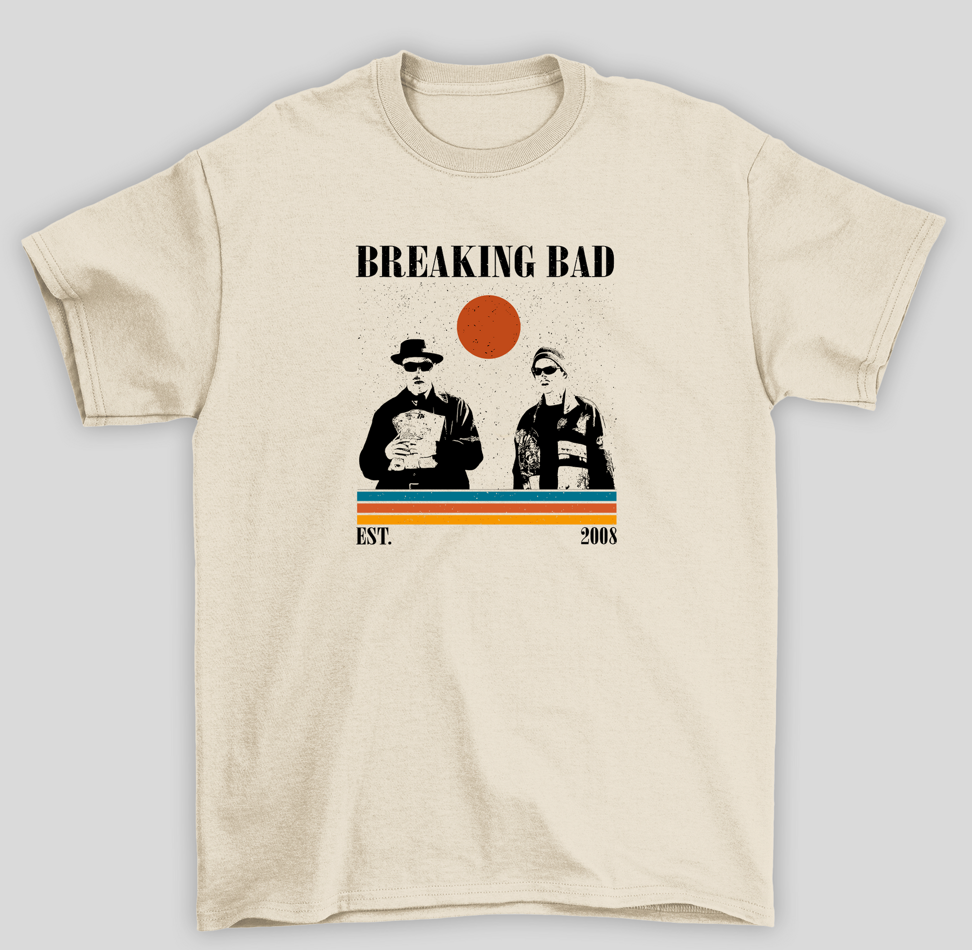 Camiseta Básica Unissex Breaking Bad Sol Est- pérola