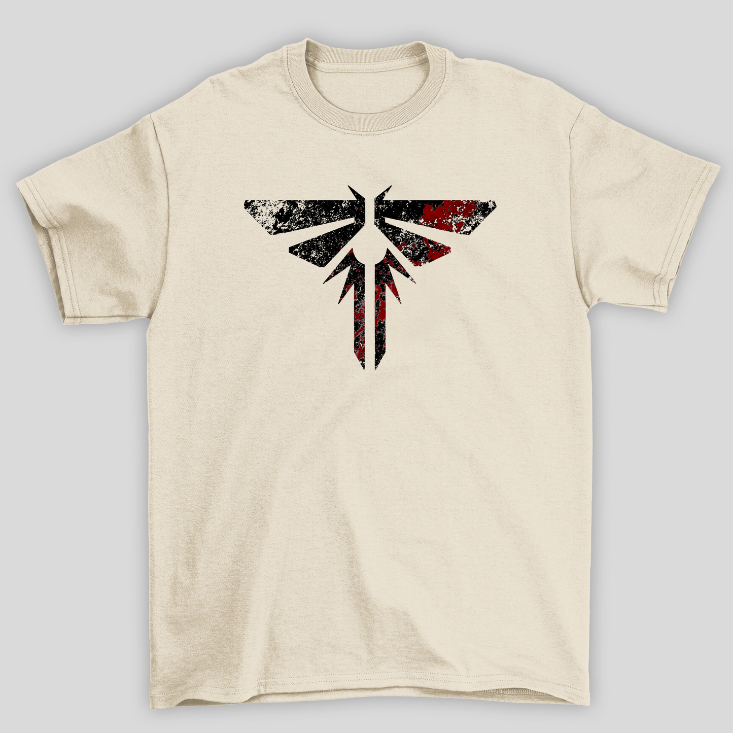 Camiseta Básica Unissex The Last Of Us Simbolo Vagalumes Sangue