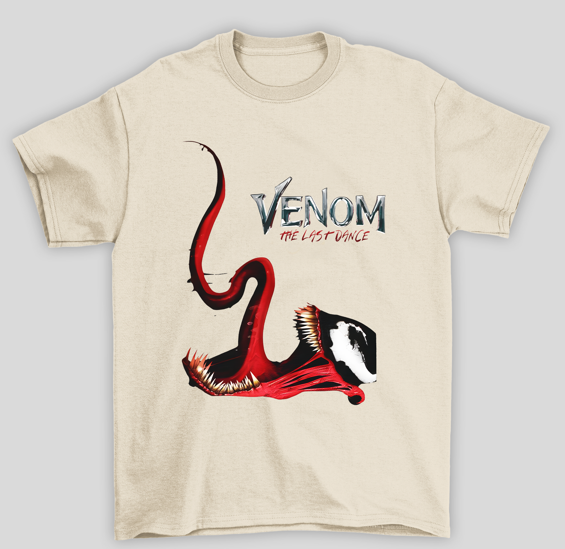 Camiseta Básica Unissex Venom The Last Dance- pérola