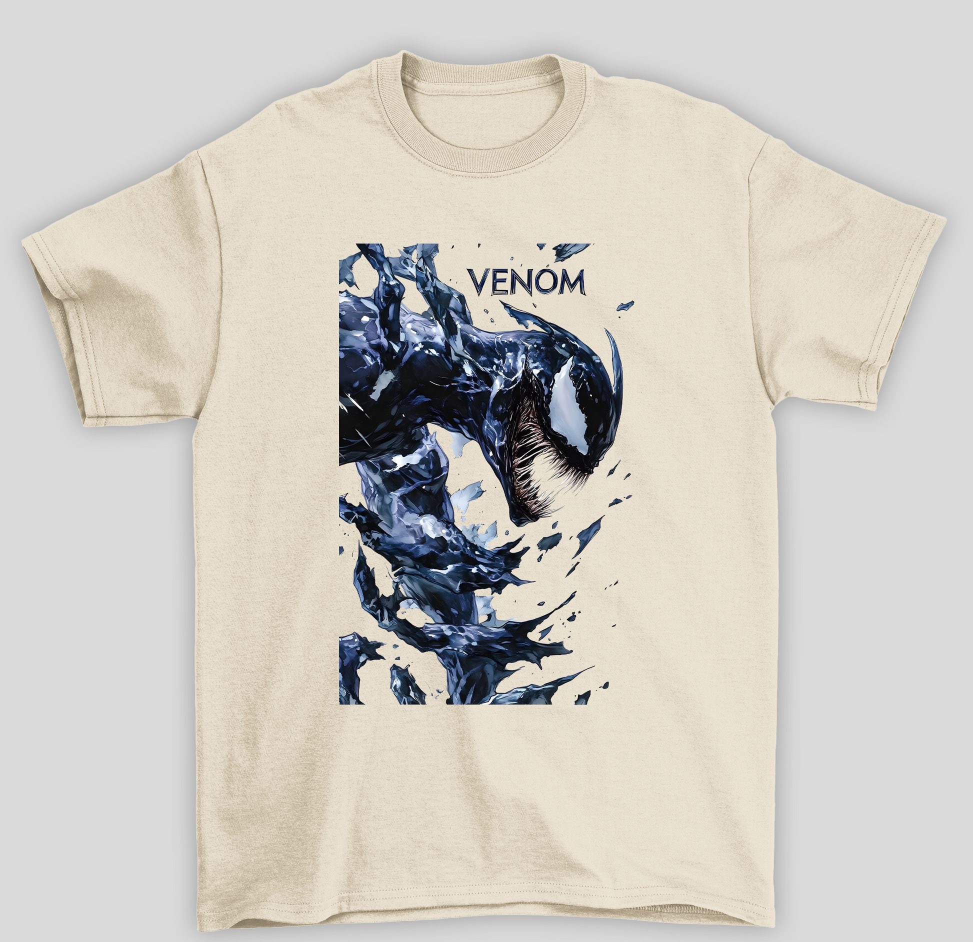 Camiseta Básica Unissex Venom Gelo - pérola