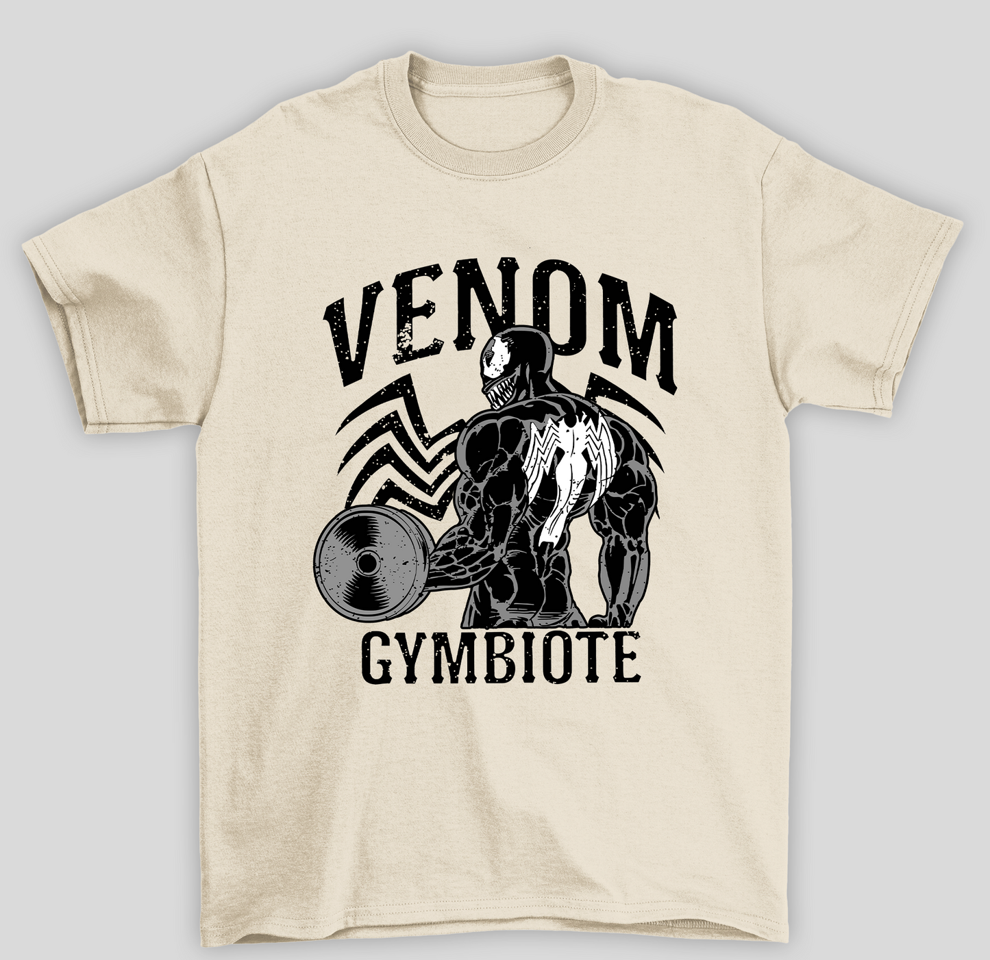 Camiseta Básica Unissex Venom Gymbiote- PÉROLA