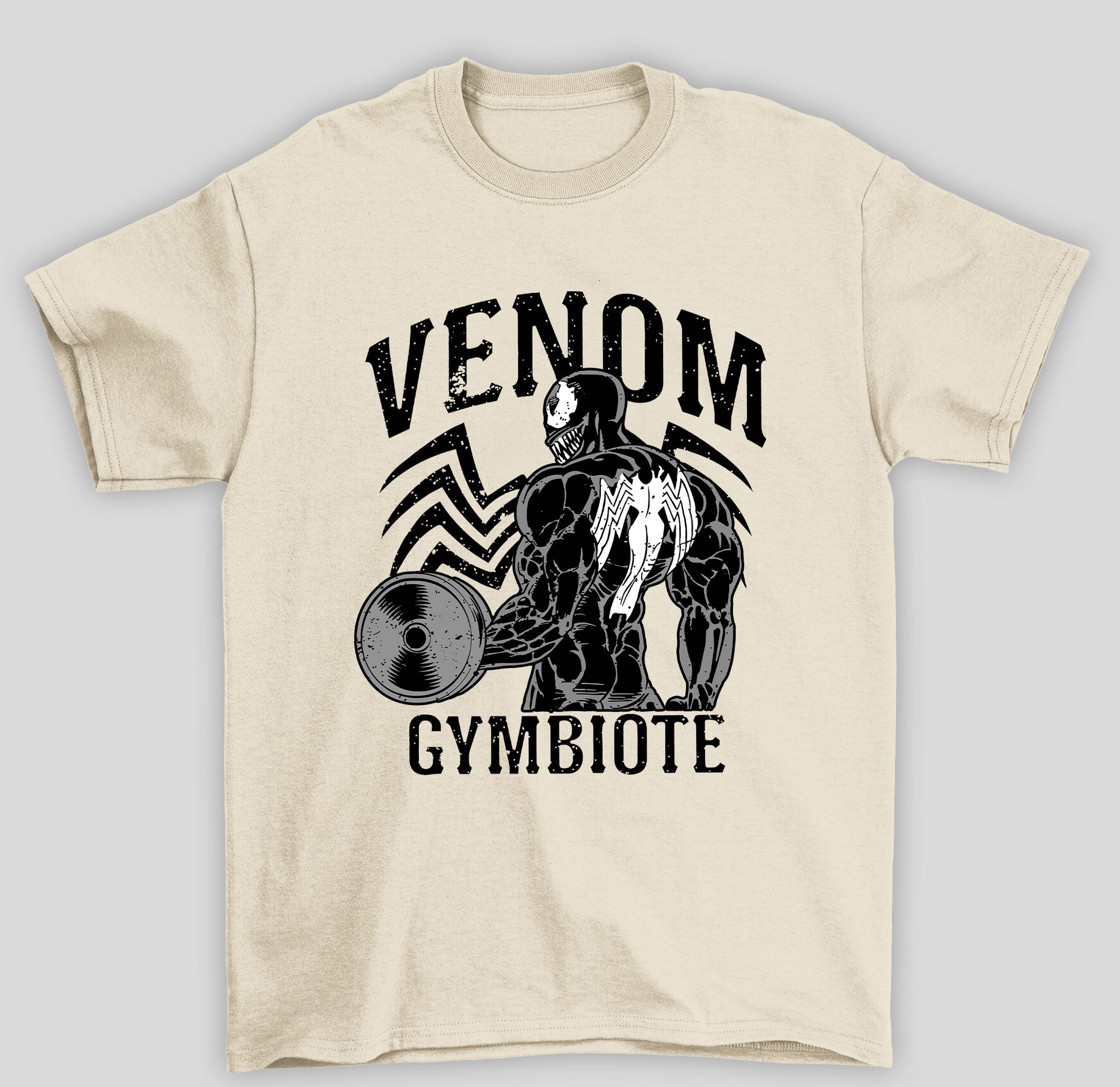 Camiseta Básica Unissex Venom Gymbiote- PÉROLA