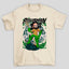 Camiseta Básica Unissex Aquaman Tridente Cartoon