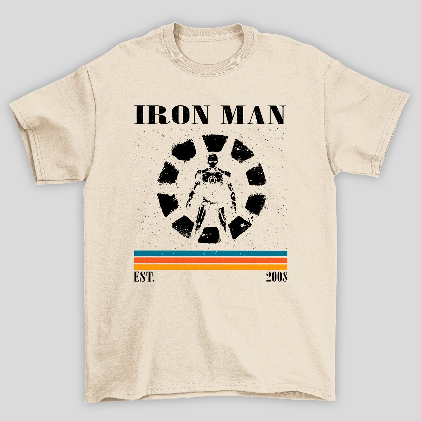 Camiseta Básica Unissex Homem de Ferro Est. 2008