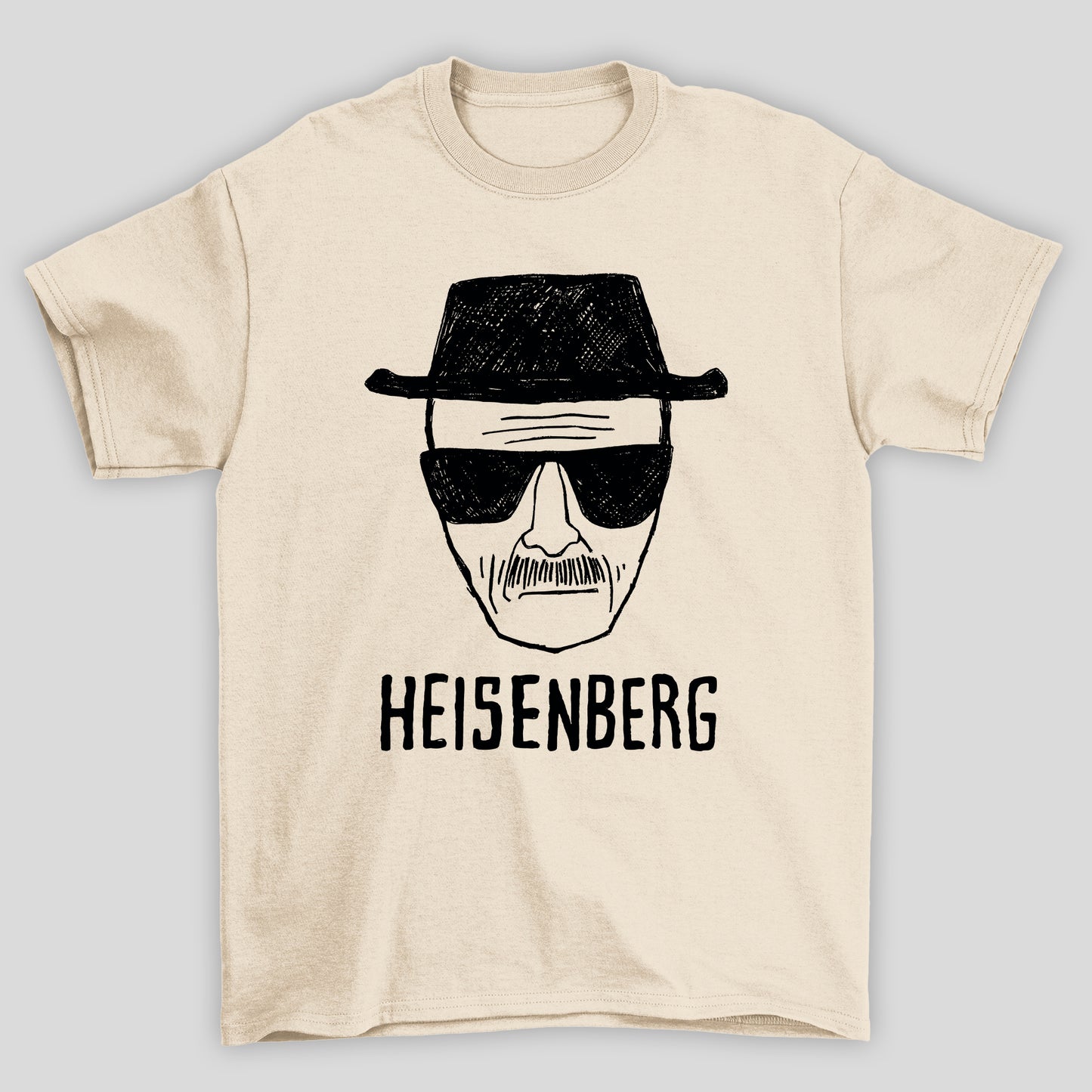 Camiseta Básica Unissex Breaking Bad Heisenberg Desenho Rosto