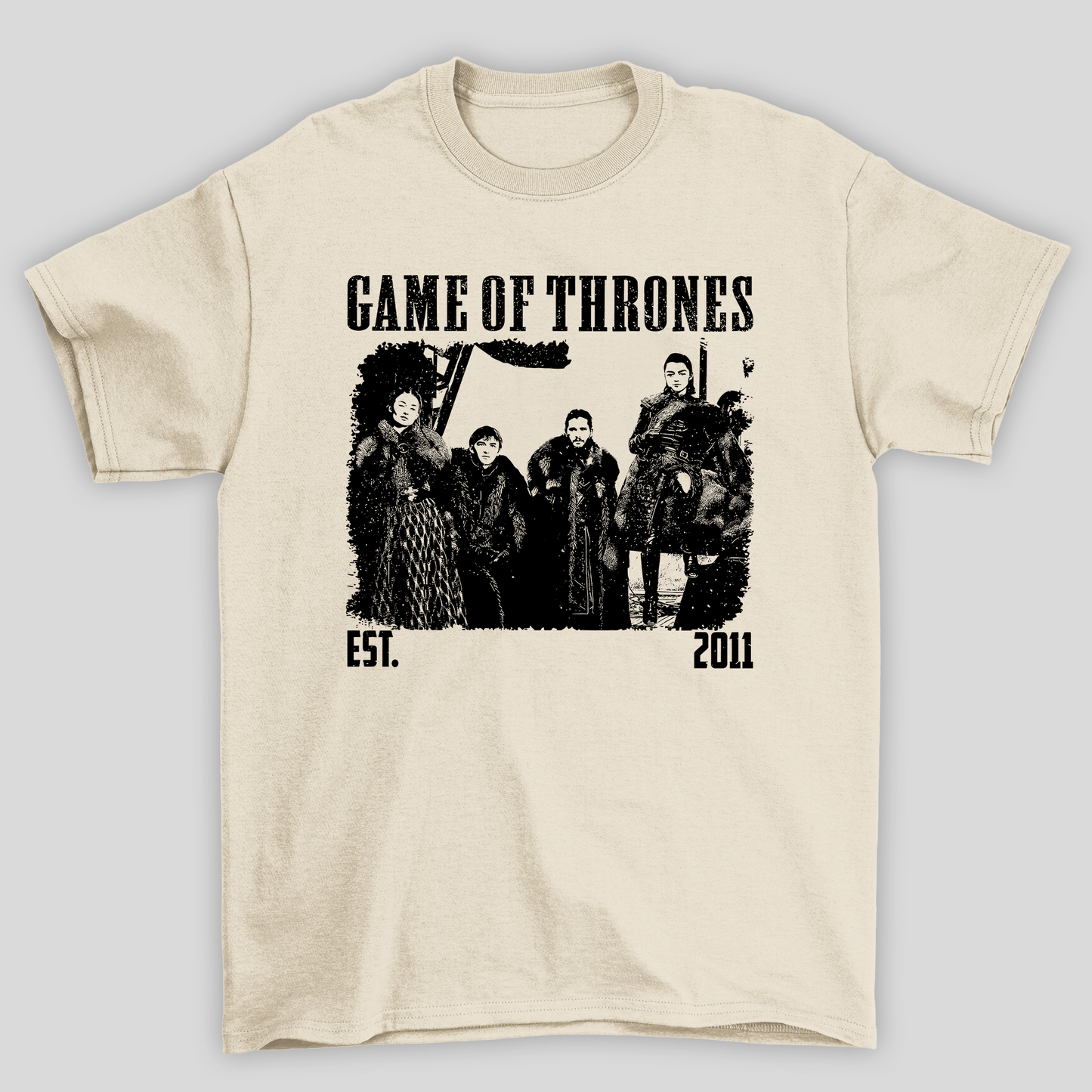 Camiseta Básica Unissex Game Of Thrones Est 2011