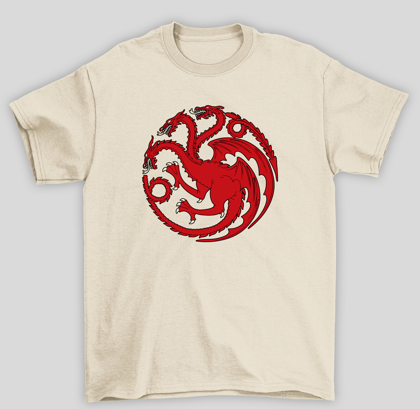 Camiseta Básica Unissex Brasão Targaryen Game Of Thrones