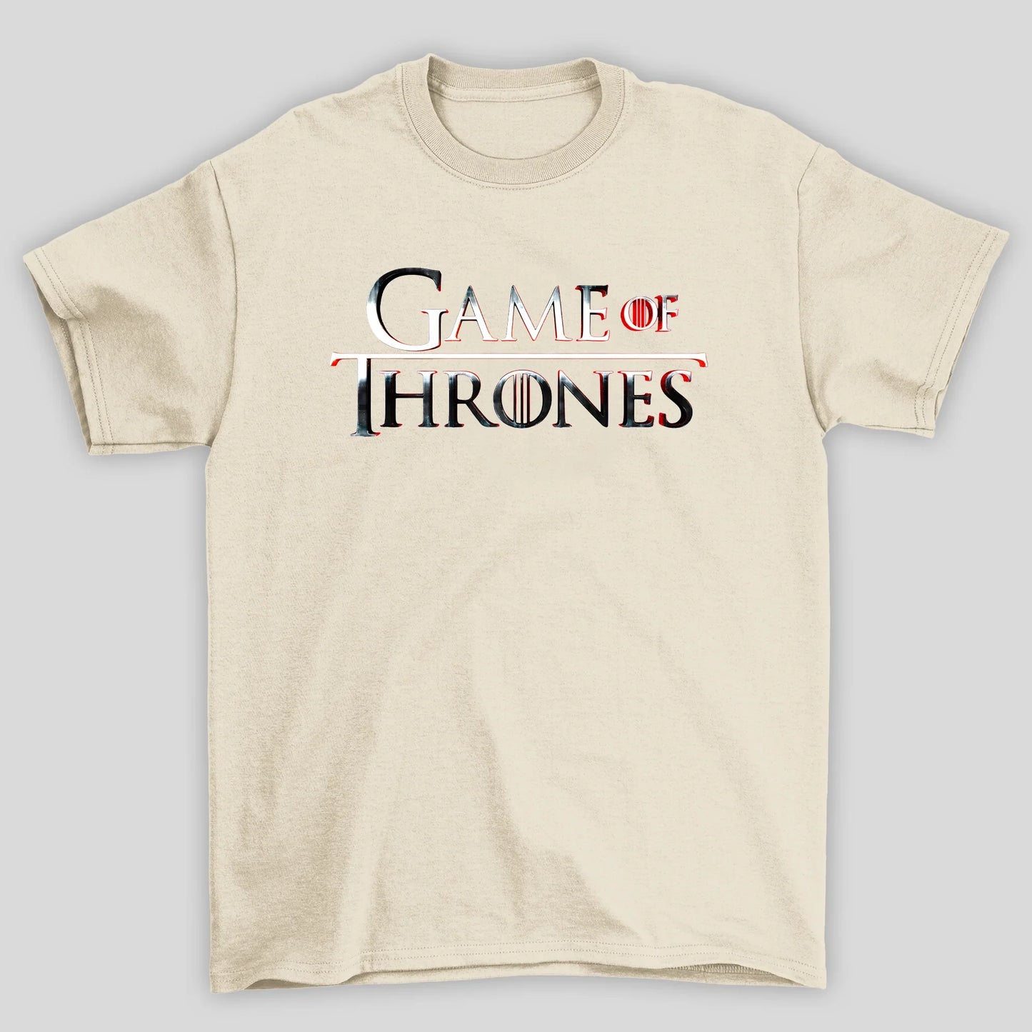 Camiseta Básica Unissex Logo Cromo Game Of Thrones