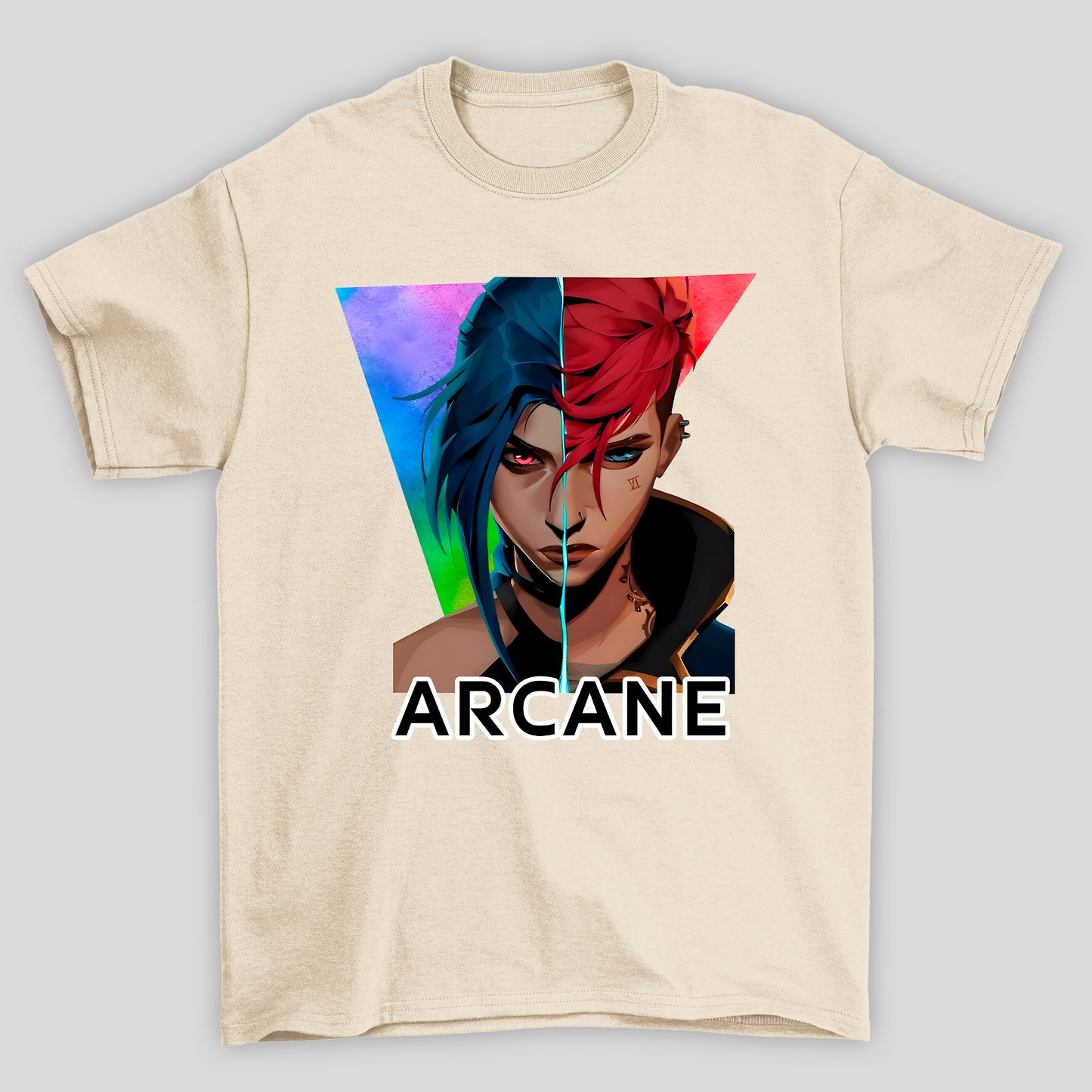 Camiseta Básica Unissex Arcane Jinx VI Rosto