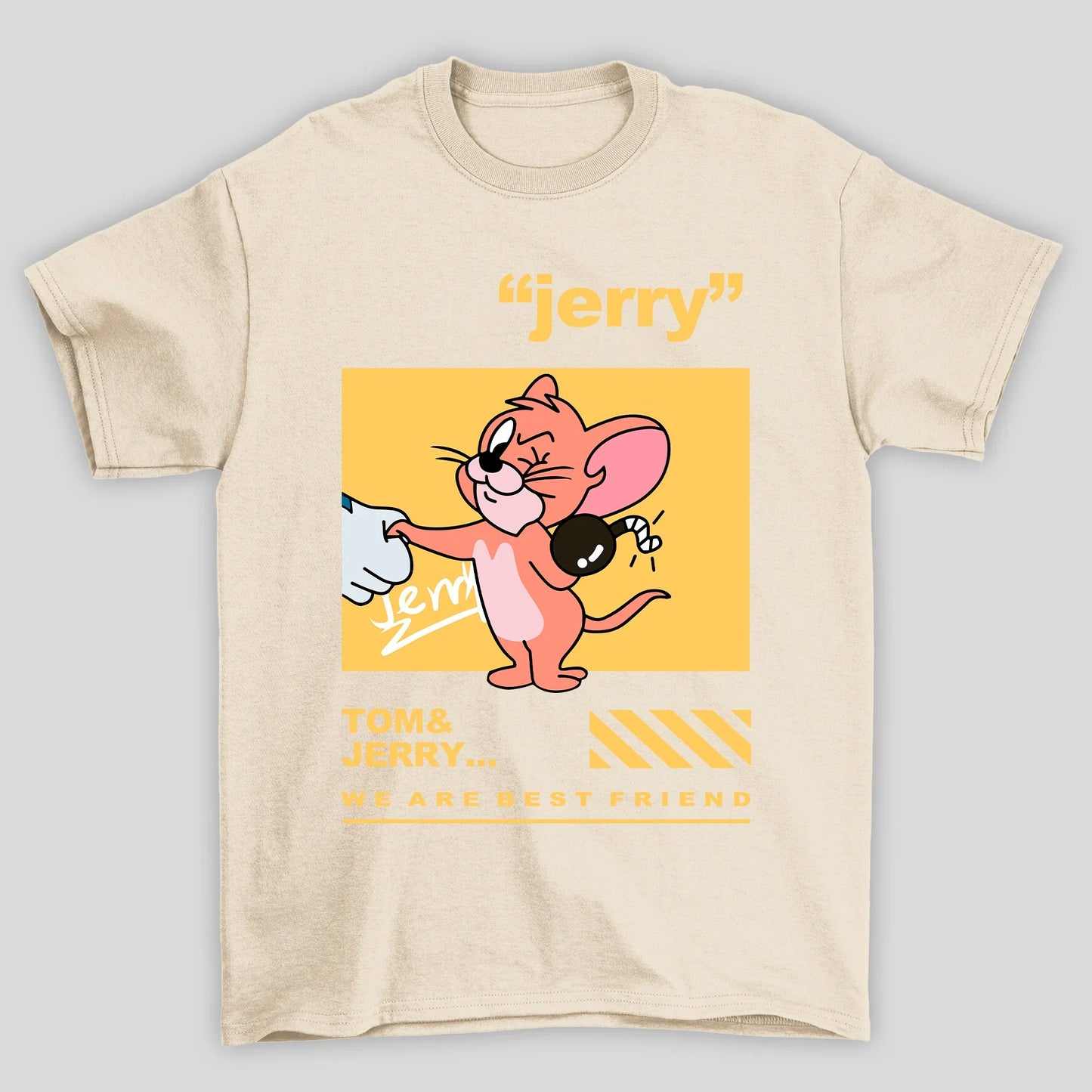 Camiseta Básica Unissex Jerry Tom e Jerry