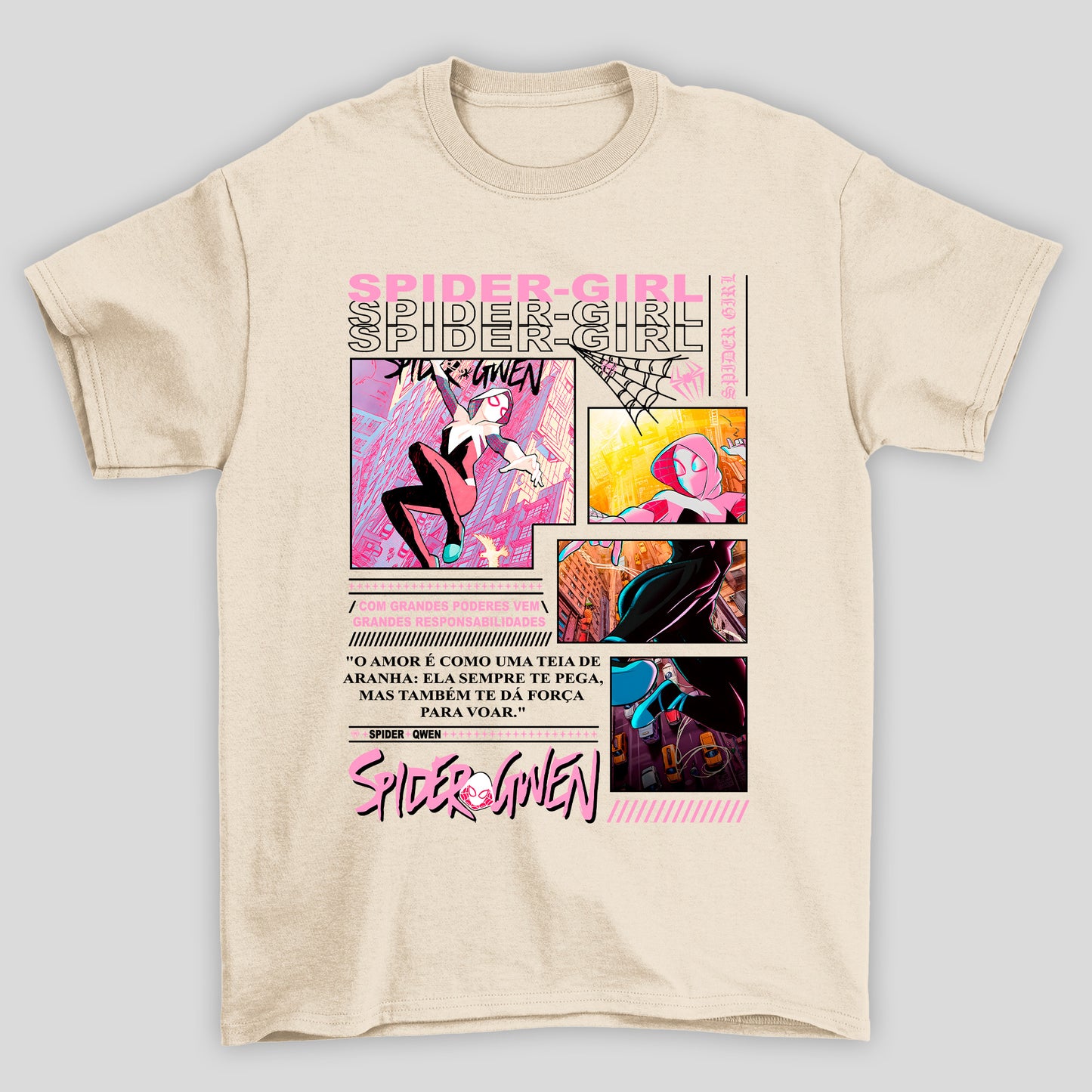 Camiseta Básica Unissex Spider Girl