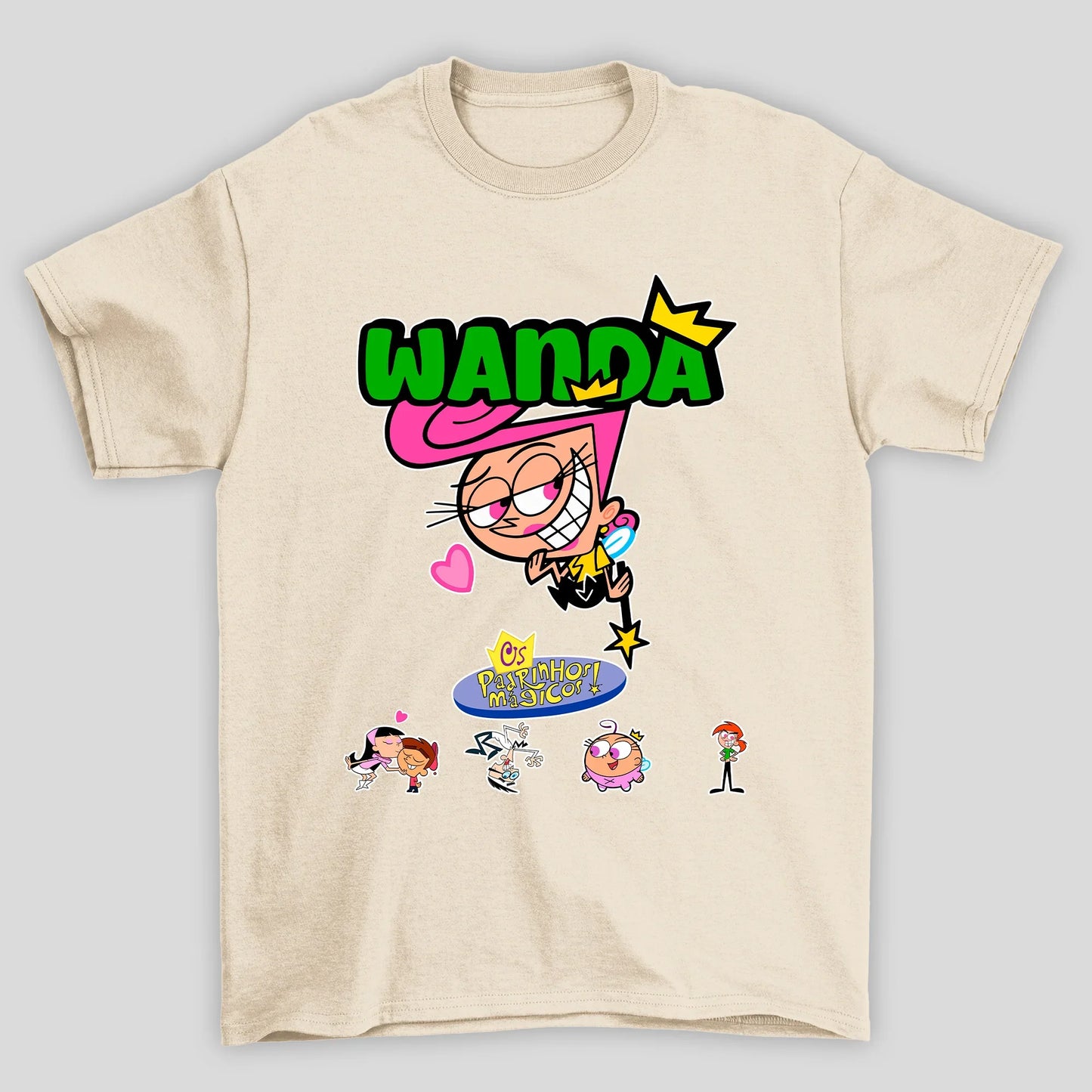 Camiseta Básica Unissex Wanda Padrinhos Mágicos