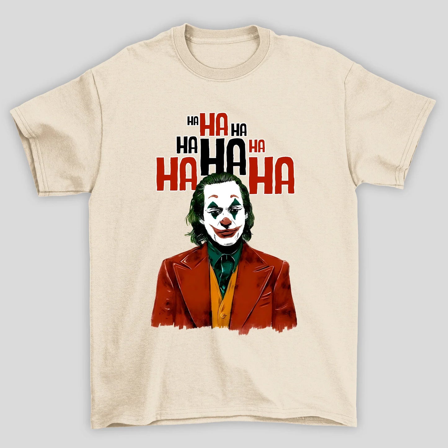 Camiseta Básica Unissex Joker Risada HA HA HA