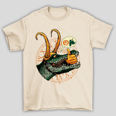 Camiseta Básica Unissex Ok Loki Crocodilo