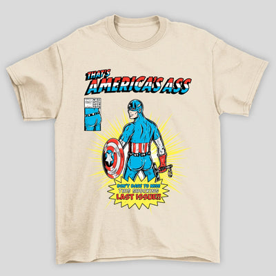 Camiseta Básica Unissex Americas Ass Capitao America