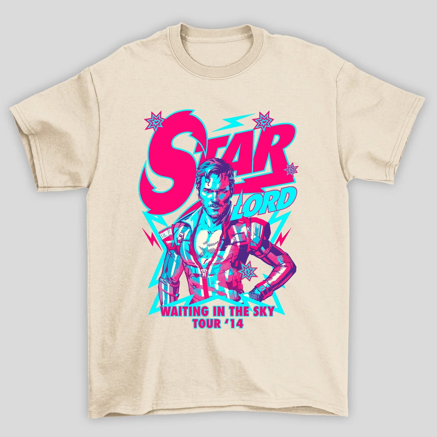 Camiseta Básica Unissex Star Lord 80's Guardioes Da Galaxia