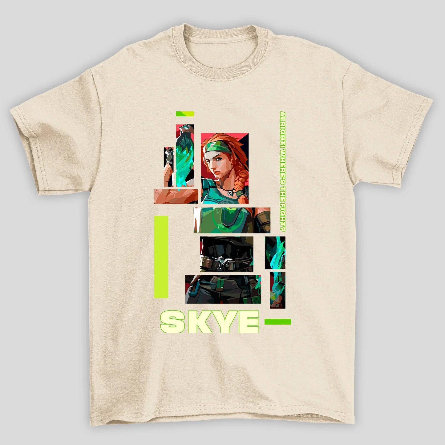 Camiseta Básica Unissex Skye Quadrados Valorant