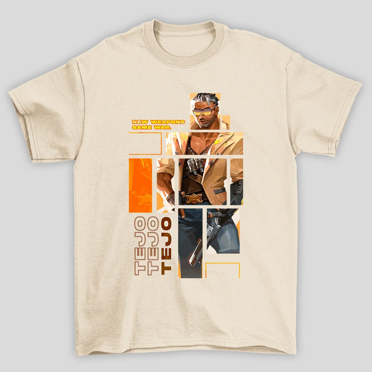 Camiseta Básica Unissex Tejo Quadrados Valorant