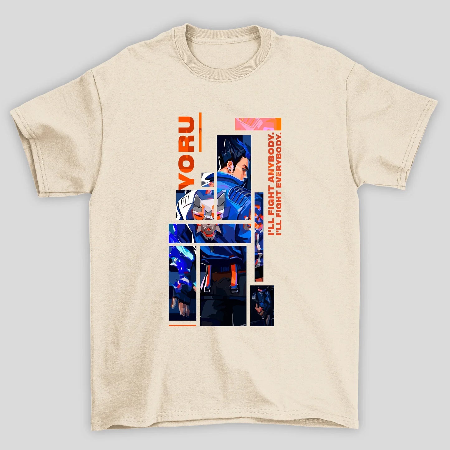 Camiseta Básica Unissex Yoru Quadrados Valorant