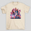 Camiseta Básica Unissex GTA Lucia E Jason Montagem