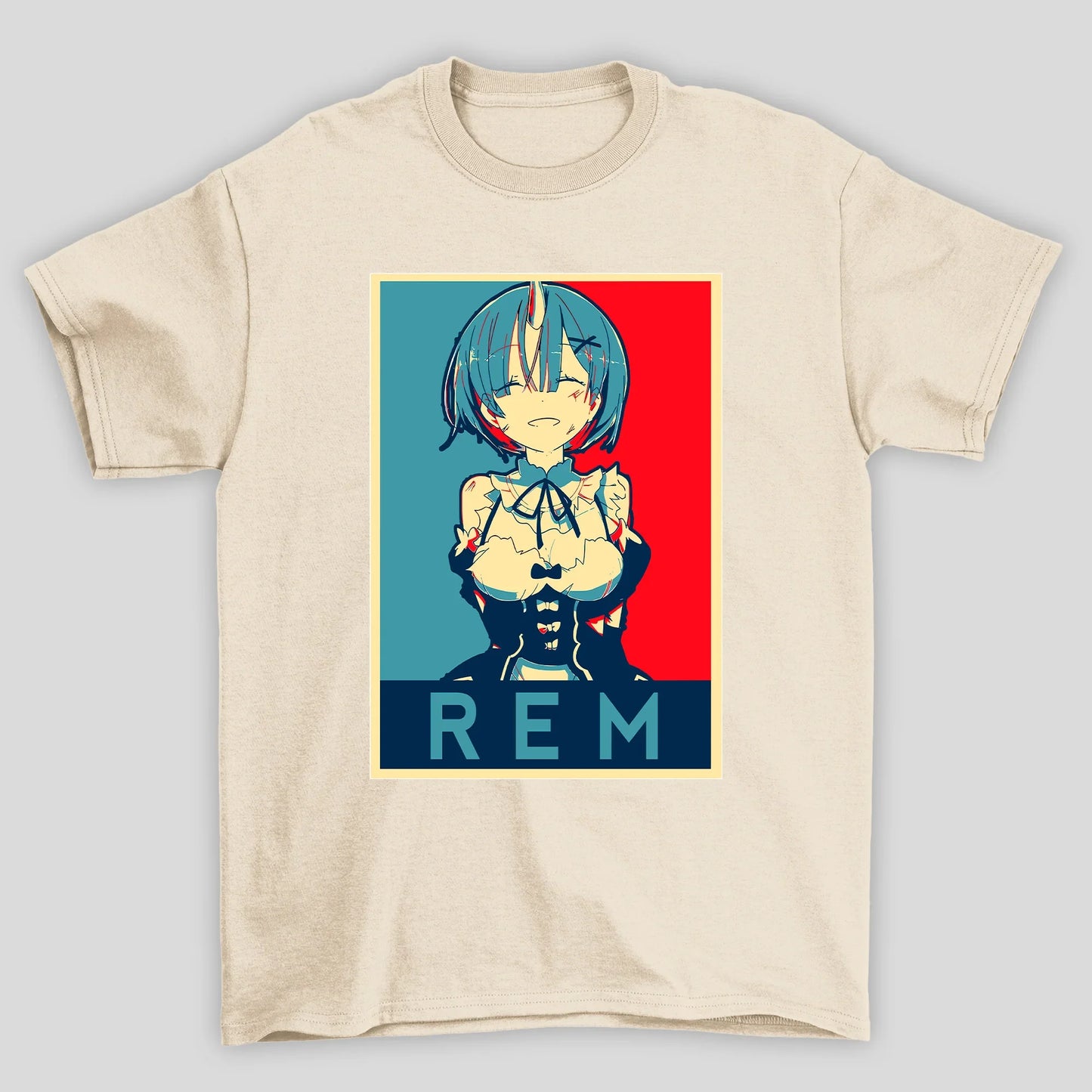 Camiseta Básica Unissex Rem Poster Pop Re Zero