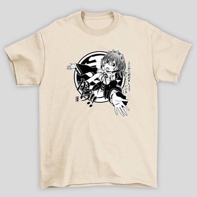 Camiseta Básica Unissex Rem Kanji Circulo Re Zero