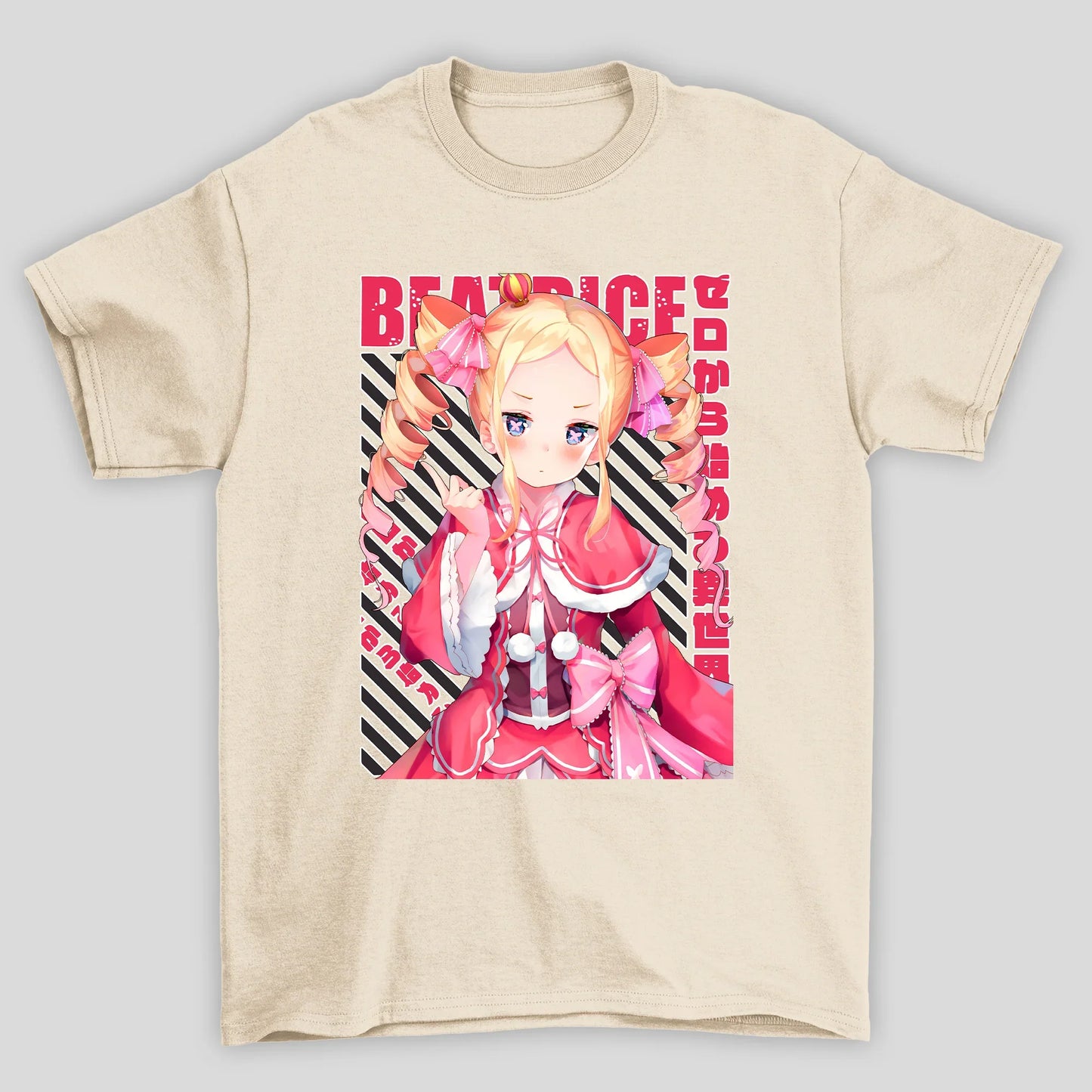 Camiseta Básica Unissex Beatrice Kanji Re Zero