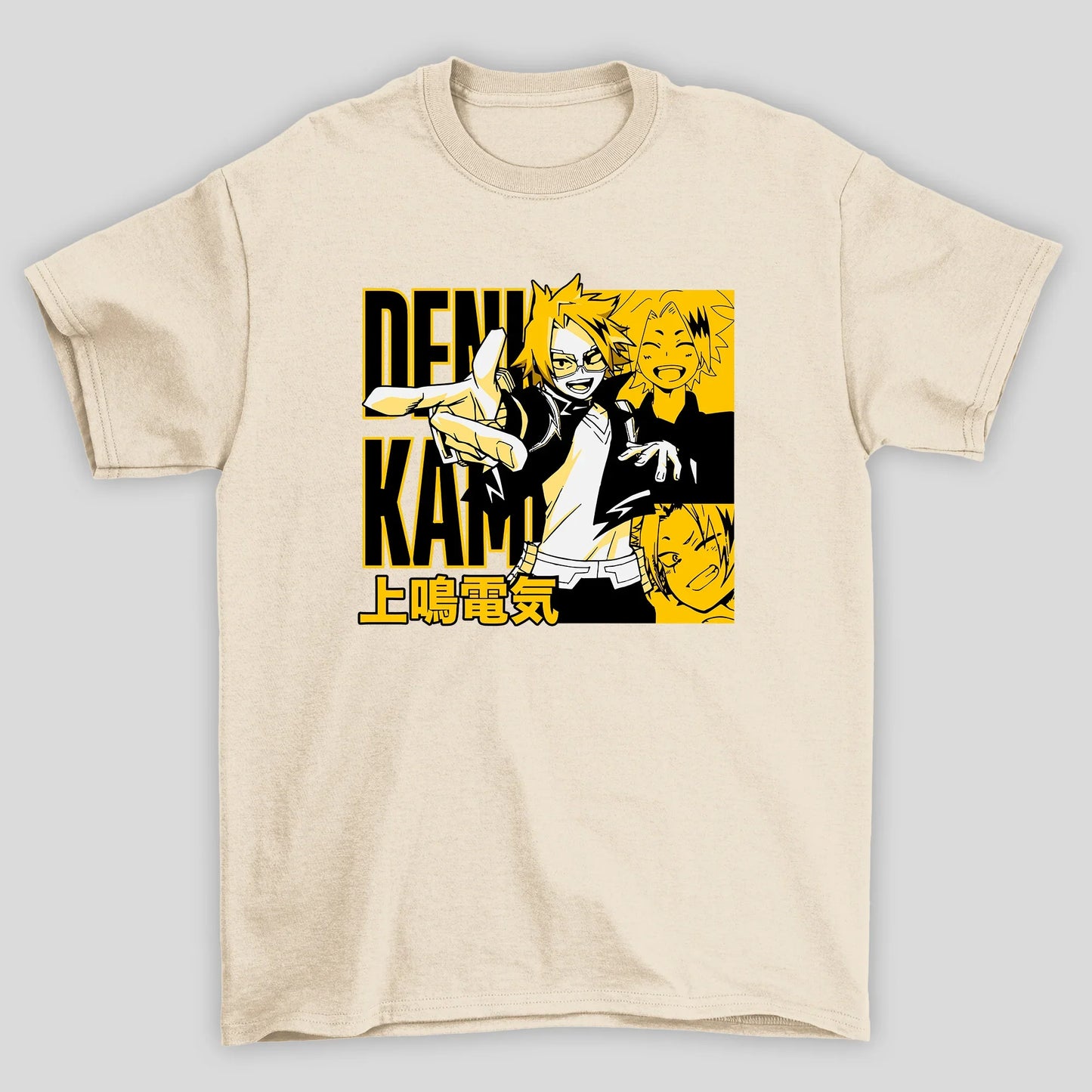Camiseta Básica Unissex Denki Kanji Boku No Hero