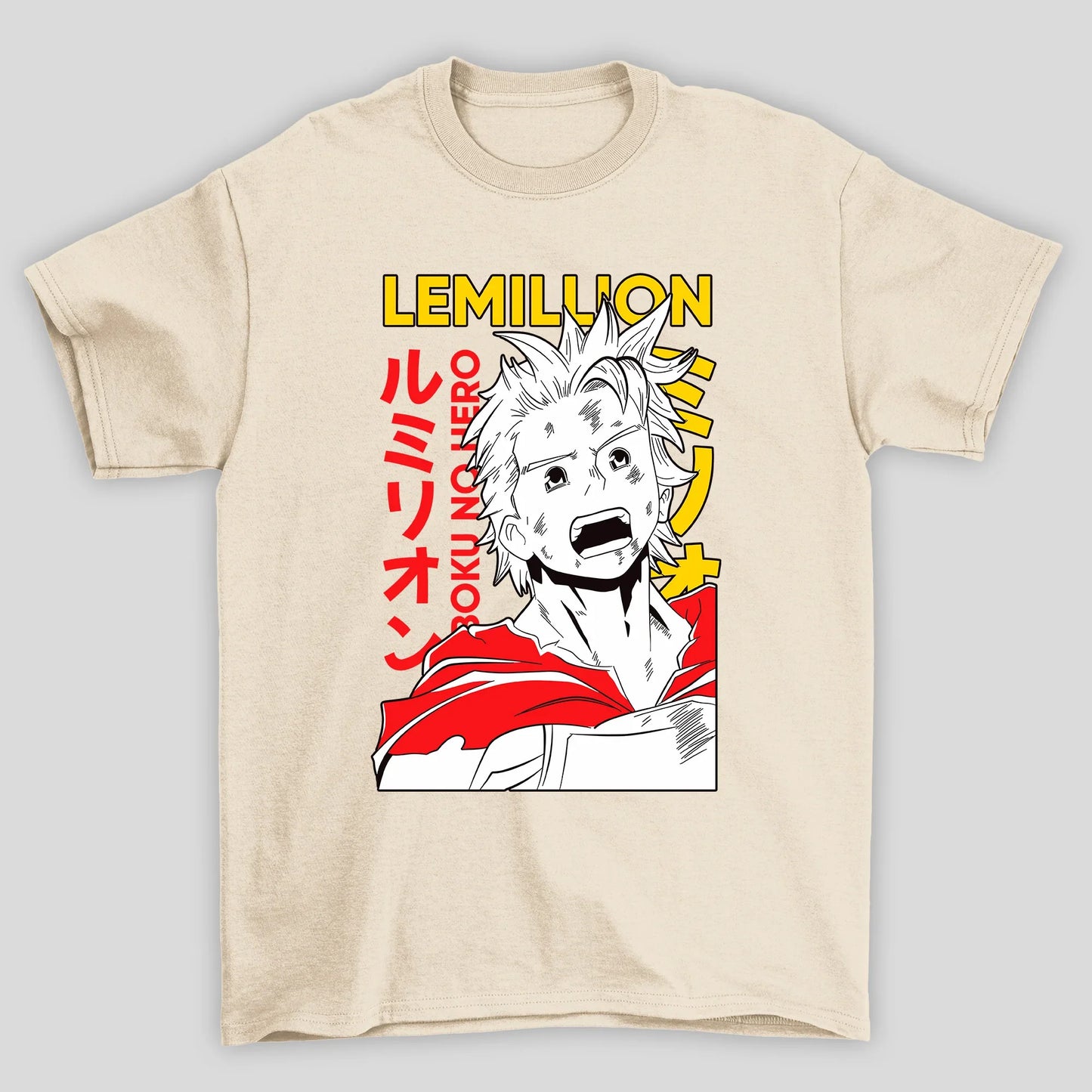Camiseta Básica Unissex Lemillion Rosto Boku No Hero